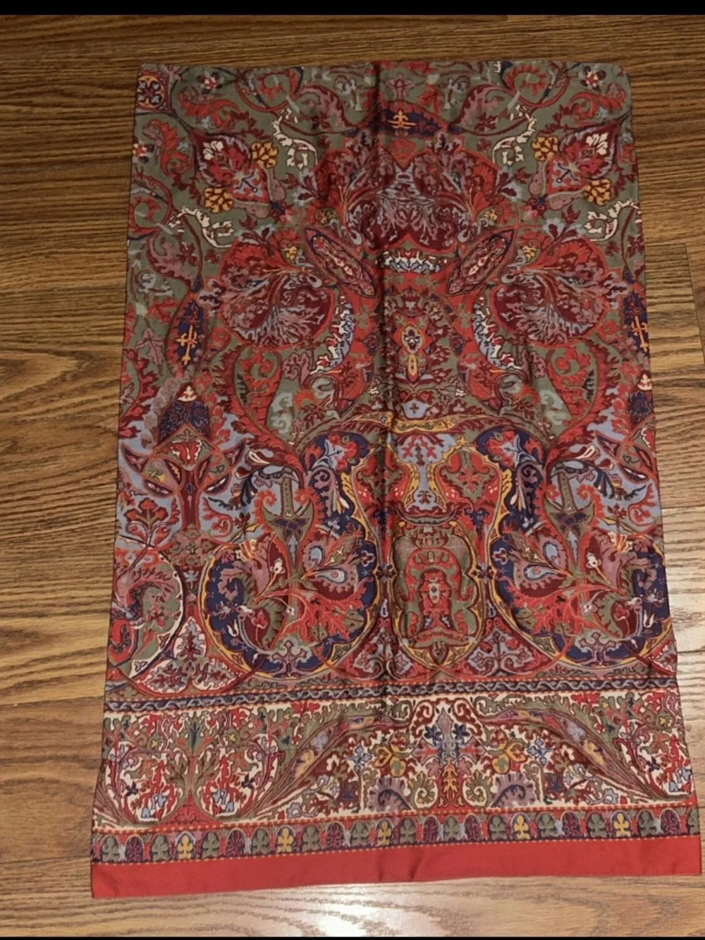 Vnt Ralph Lauren Galahad Standard Pillowcases 100% Cotton Sateen Paisley Classic